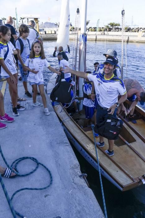 21-09-19 DEPORTES. BAHIA DEL PUERTO. LAS PALMAS DE GRAN CANARIA. Vela latina. Desempate Guanche-Tomás Morales por el título del Campeonato. Fotos: Juan Castro.  | 21/09/2019 | Fotógrafo: Juan Carlos Castro