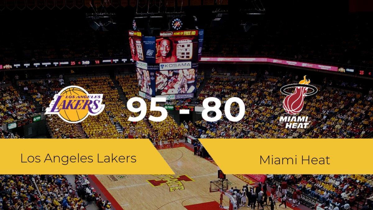 Los Angeles Lakers gana a Miami Heat por 95-80