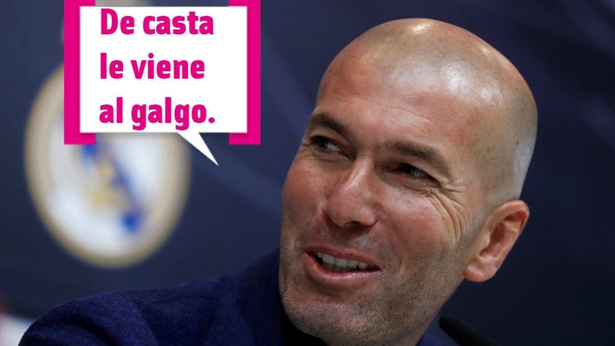 Zinedine Zidane dice: De casta le viene al galgo