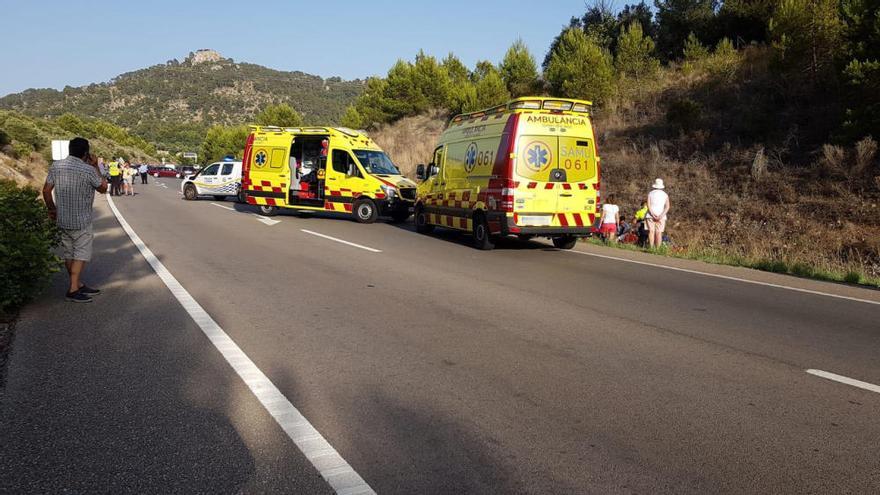 Dos heridos en un accidente múltiple en la carretera de Andratx