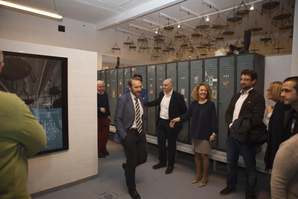 Visita al Pozu Sotón del Colegio de Ingenieros Superiores de Minas, Escuela de Ingeniería de Minas y olegia de Ingenieros Técnicos de Minas