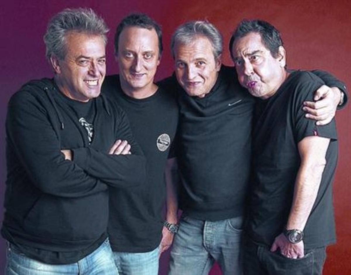 El quartet madrileny, abans de cantar per a EL PERIÓDICO. El quartet madrileny, abans de cantar per a EL PERIÓDICO.