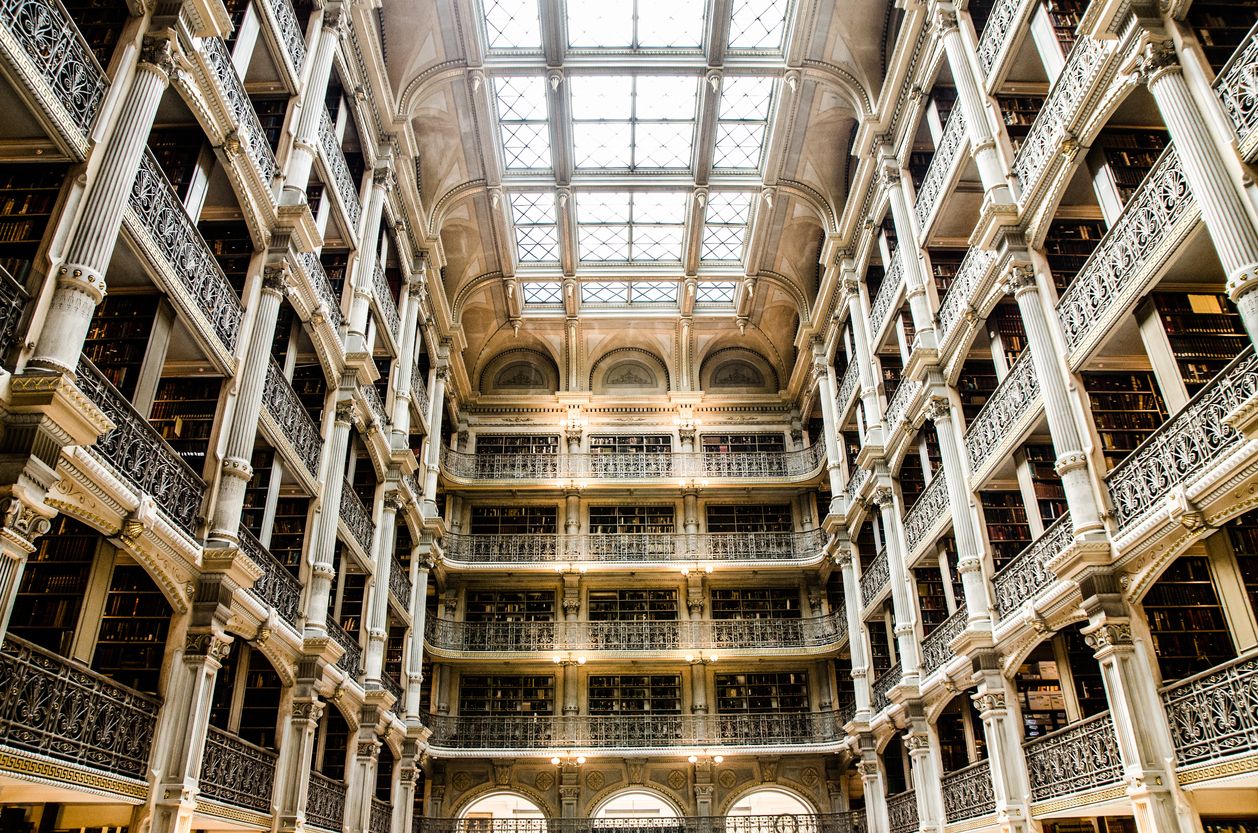Esta biblioteca de Baltimore es una de las más bonitas del mundo.