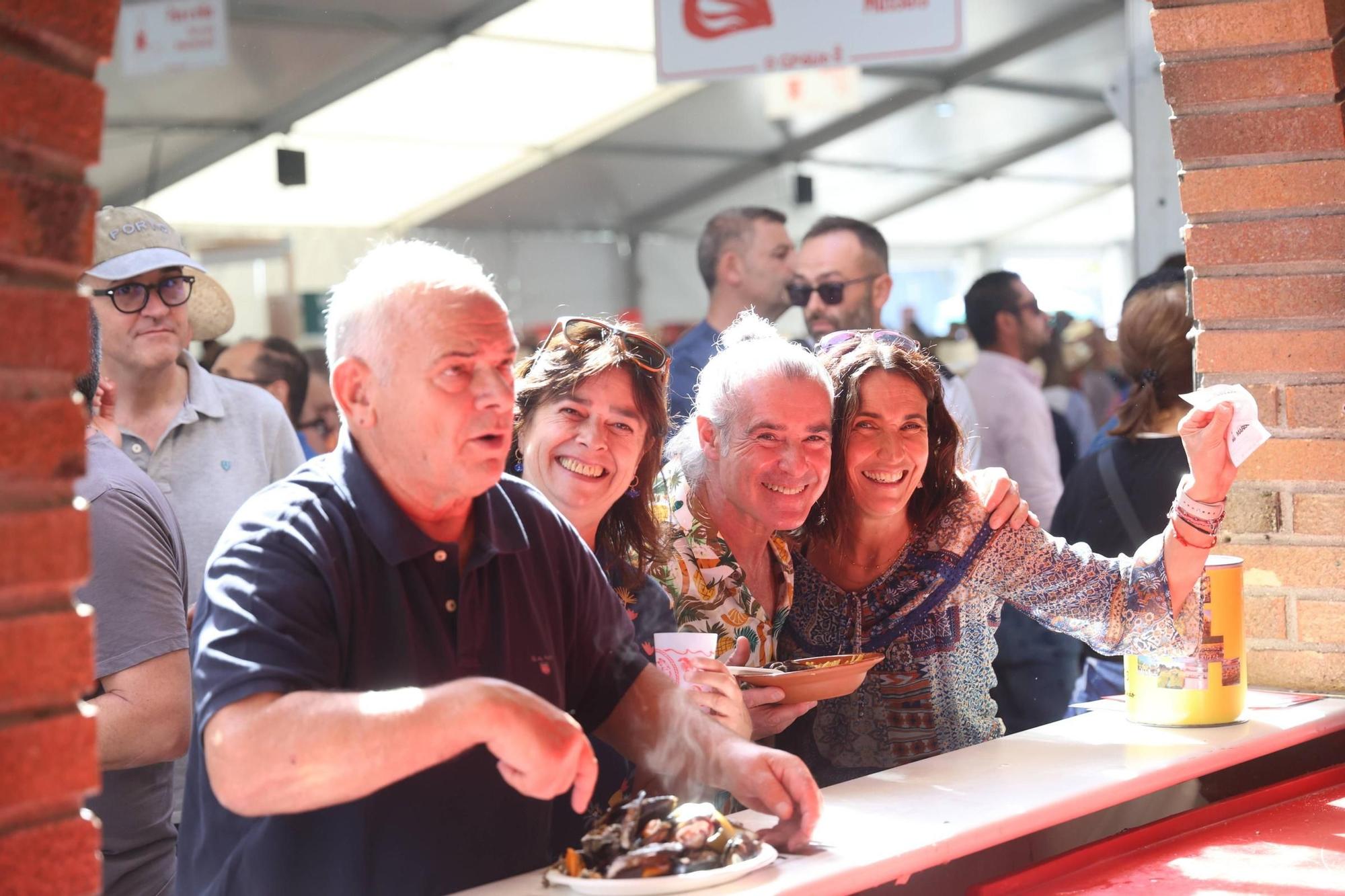 La Festa do Marisco de O Grove, esta mañana.