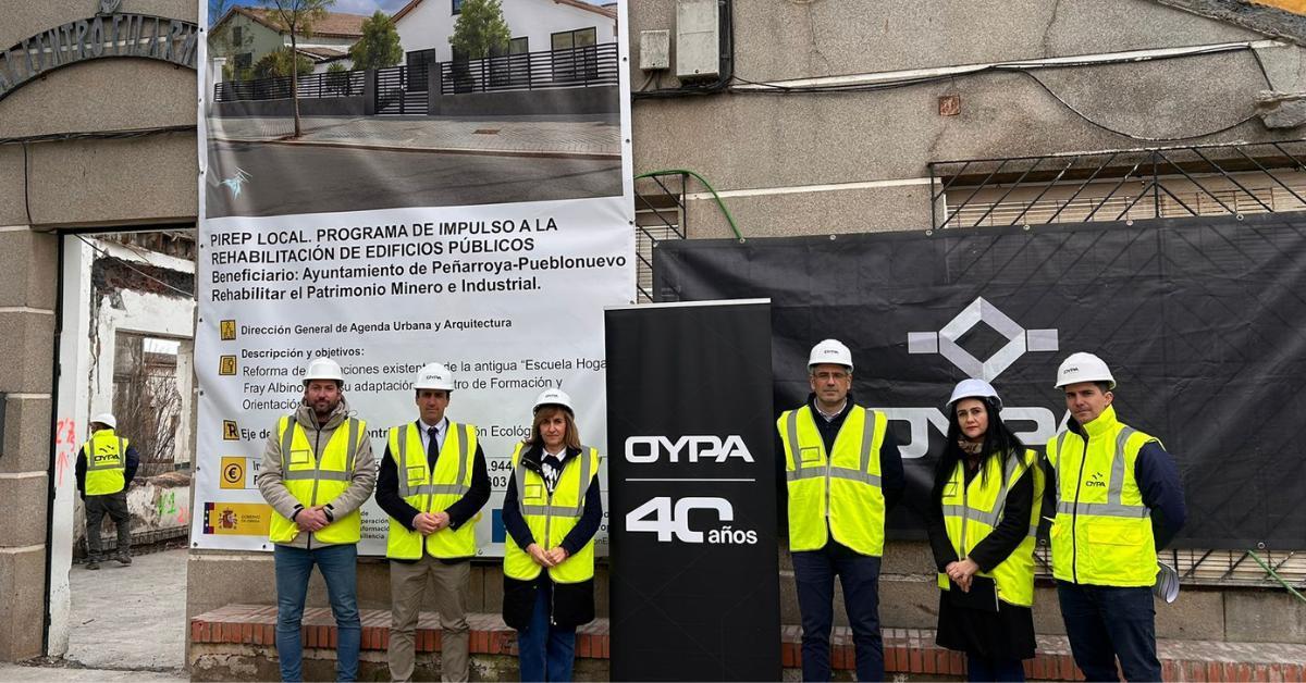 obras de rehabilitación de la antigua Escuela Hogar 'Fray Albino'