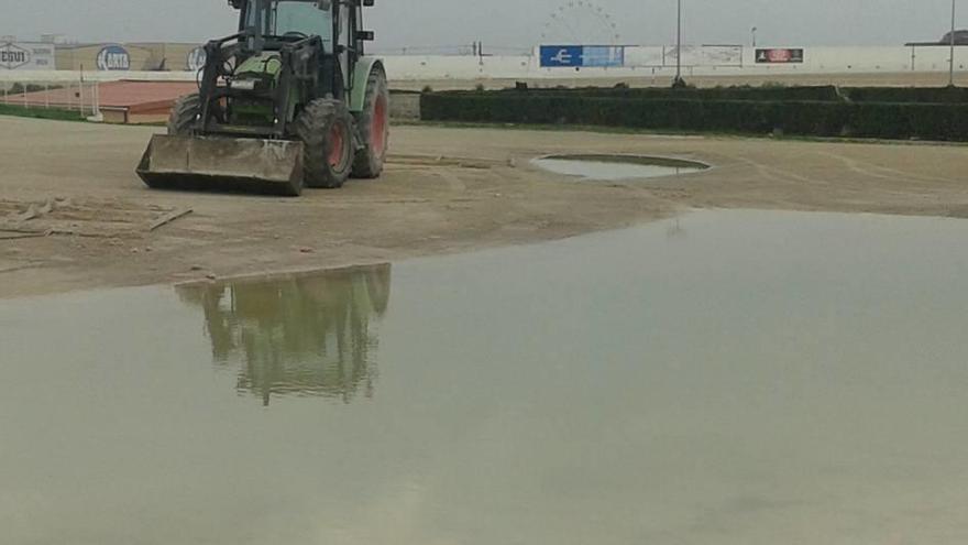 Imagen de la maltrecha pista de Son Pardo, que ha empeorado con las últimas lluvias.