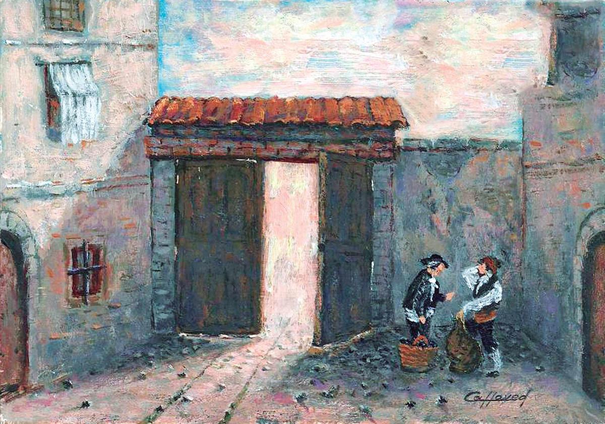 Ilustración de la Puerta Quemada, antes ubicada en la calle del Heroísmo