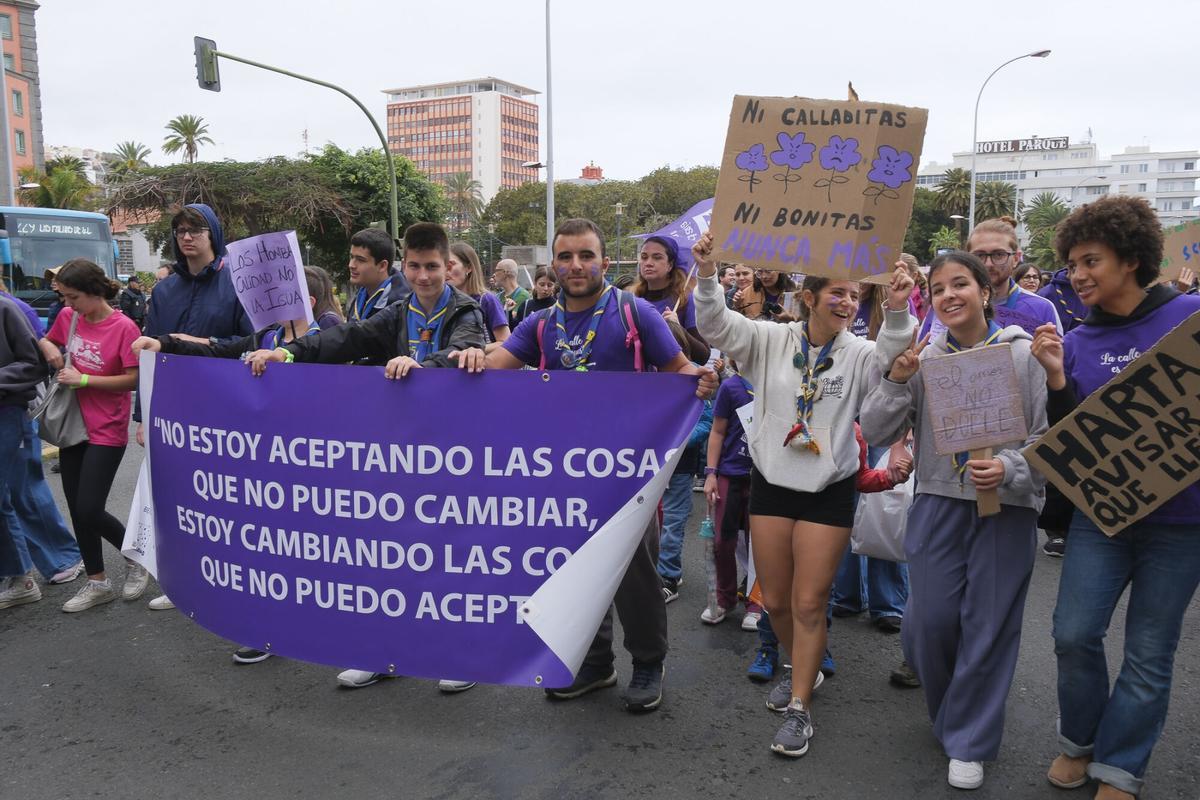 Manifestación 8M en Las Palmas de Gran Canaria