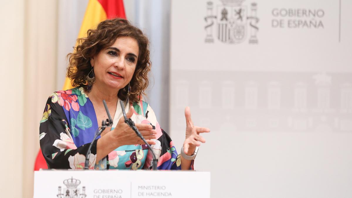 La ministra de Hacienda y Función Pública, María Jesús Montero.