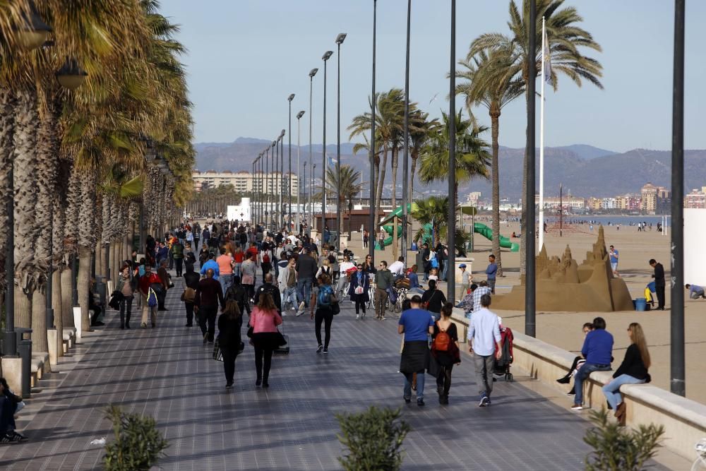 Calor en pleno enero en València