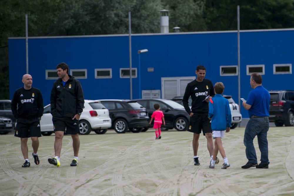 Entrenamiento por la tarde del Real Oviedo con David Rocha