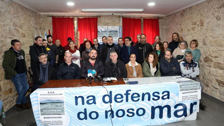 Representantes de la PDRA durante una rueda de prensa.