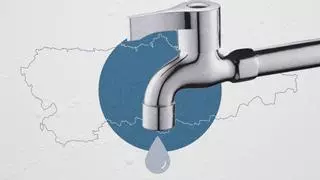 Ún de cada cuatro llitros d'agua piérdense n'Asturies por fallos nel suministru