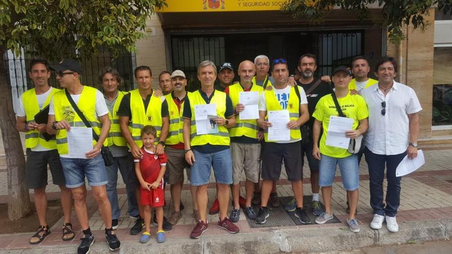 Algunos de los agentes que denunciaron ante la Inspección de Trabajo.