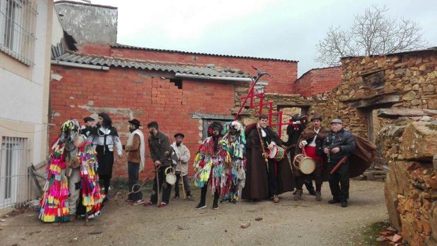 Los personajes de la mascarada de Los Diablos de Sarracín de Aliste.