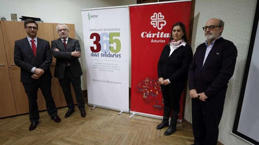 Juan Ramón Palencia, Eladio González, Raquel Gil e Ignacio Alonso.