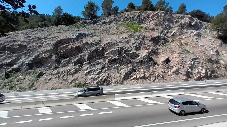 Reobert del tot el tram de la C-58 a Vacarisses afectat per un despreniment el febrer