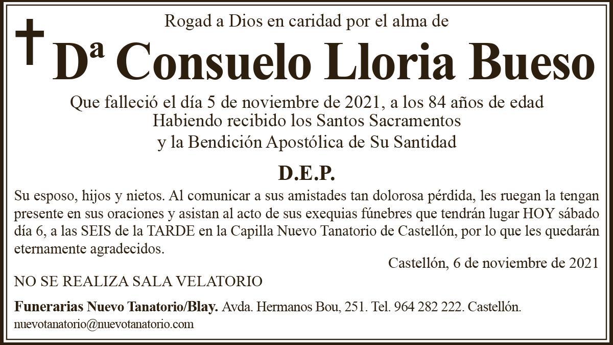 Dª Consuelo Lloria Bueso