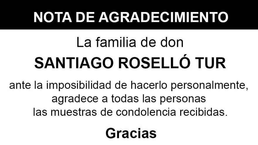 Nota Santiago Roselló Tur