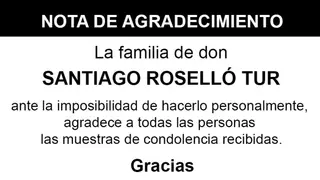 Nota Santiago Roselló Tur