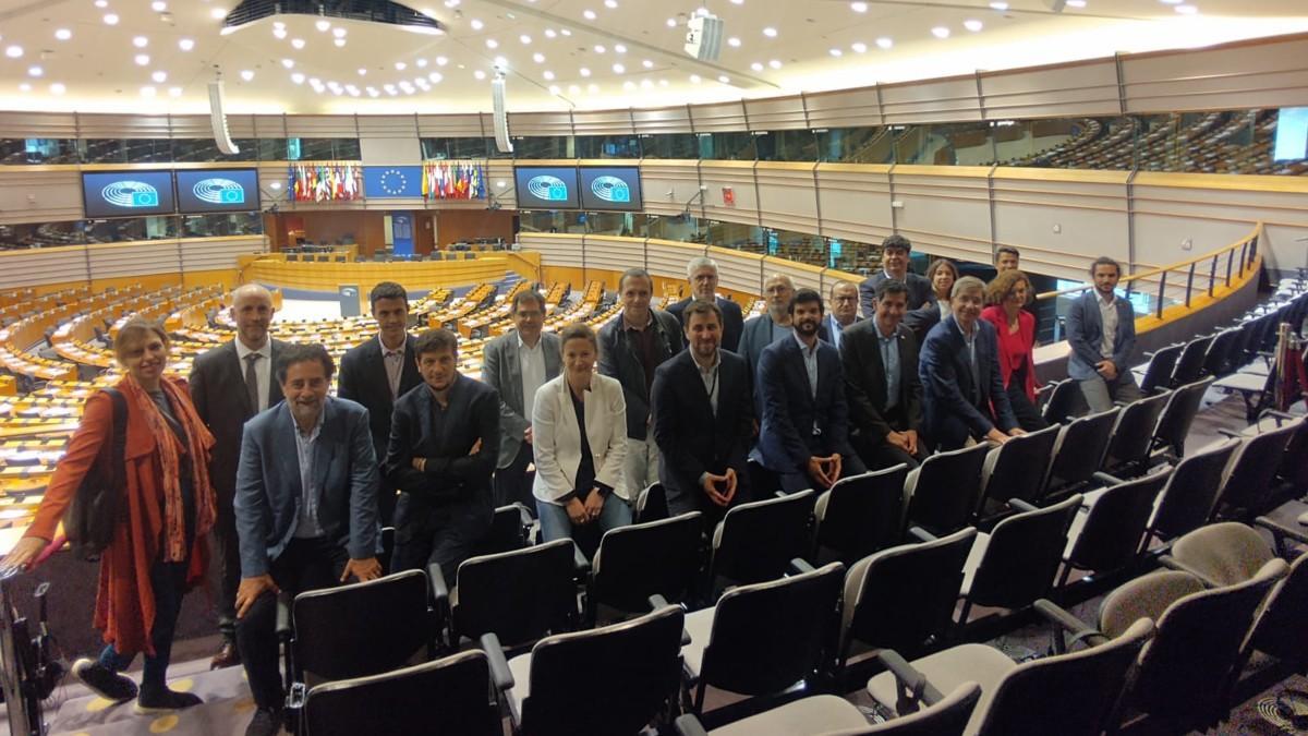 Imagen de la visita al Parlamento Europeo