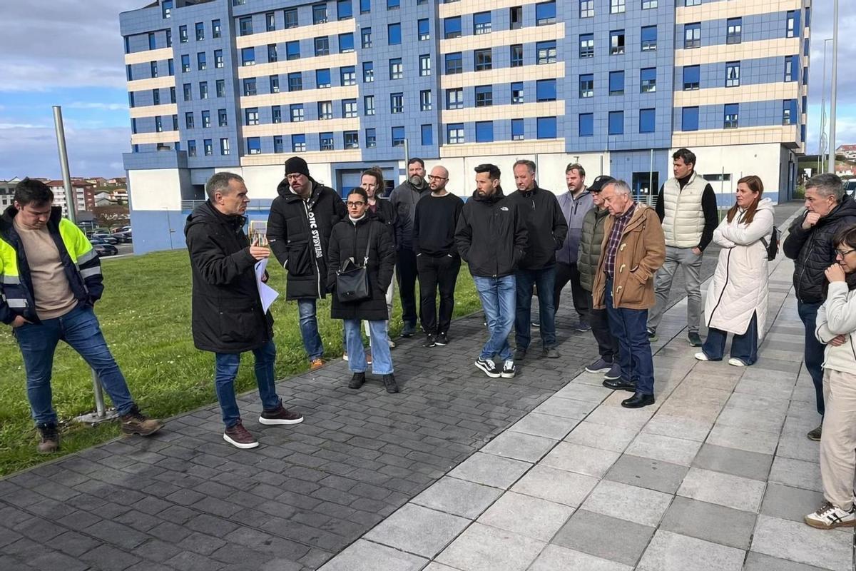 Iván Fernández, durante la explicación