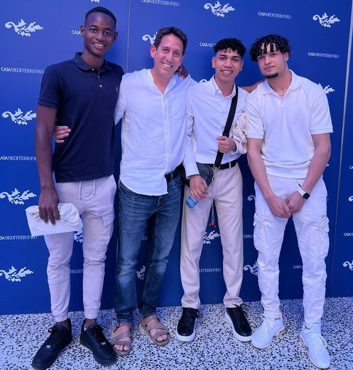 Yoro Konate, José Figueres, Traian José y Mohammed Hajji.
