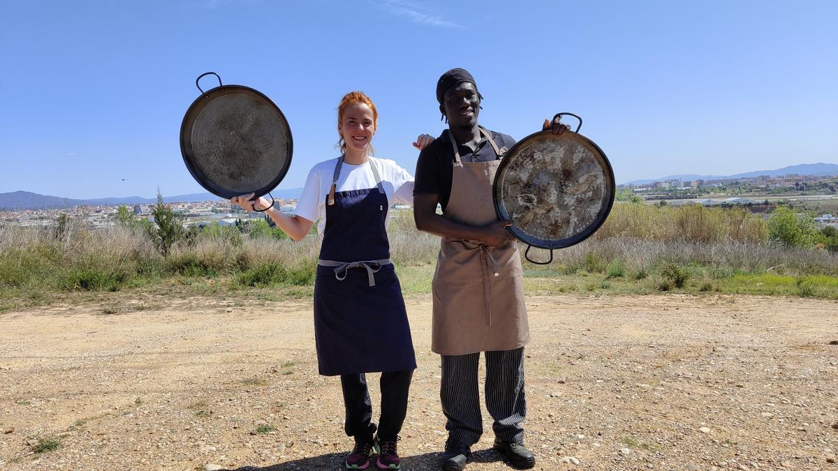 Cercle Sabadellès: Sara Ruiz y Assane Fall: con paellas