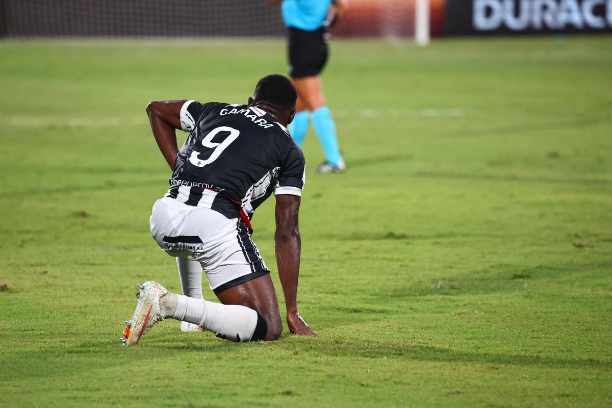 Ousmane Camara, ayer en el SkyFi Castalia.