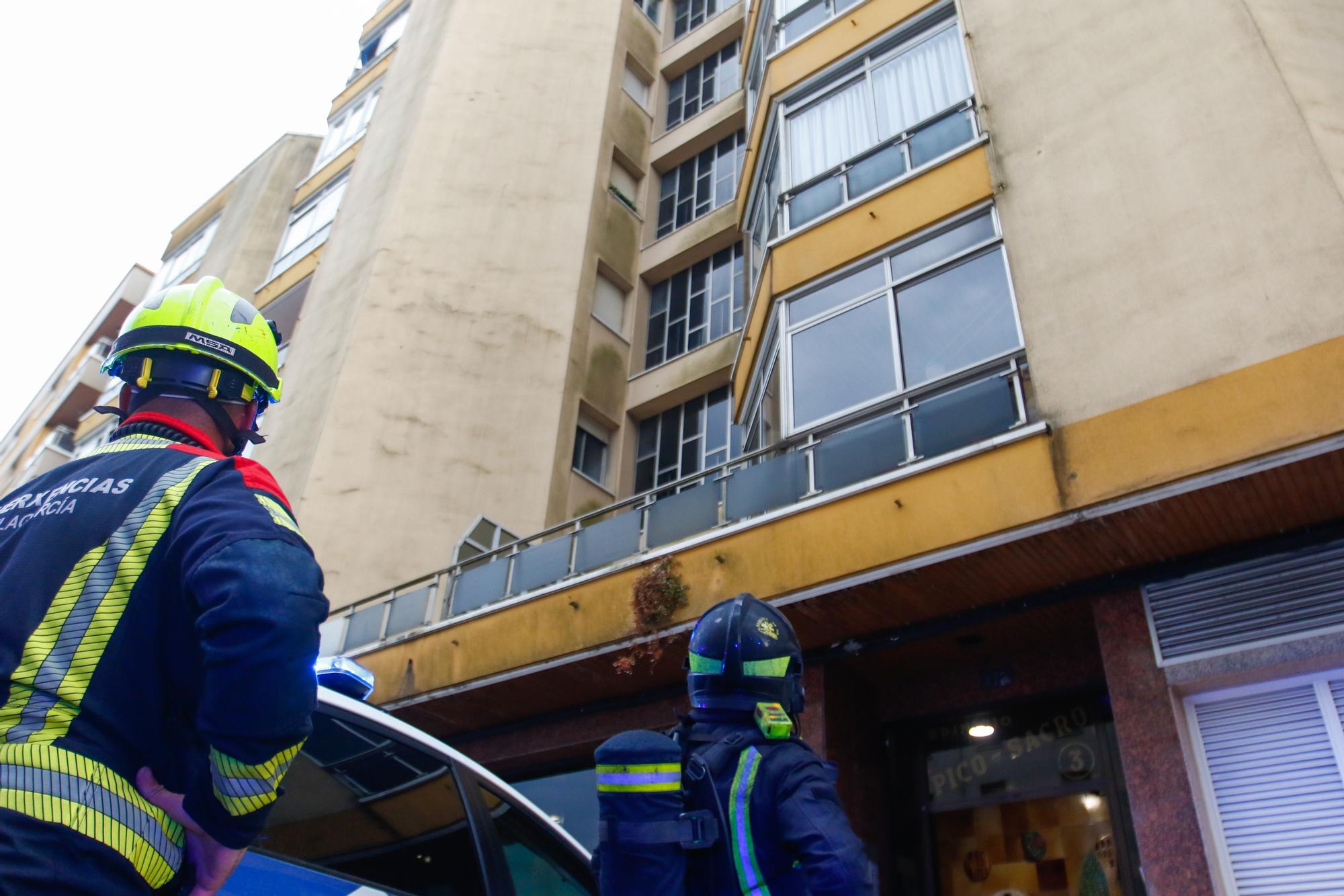 El edificio en el que se registró el incendio.