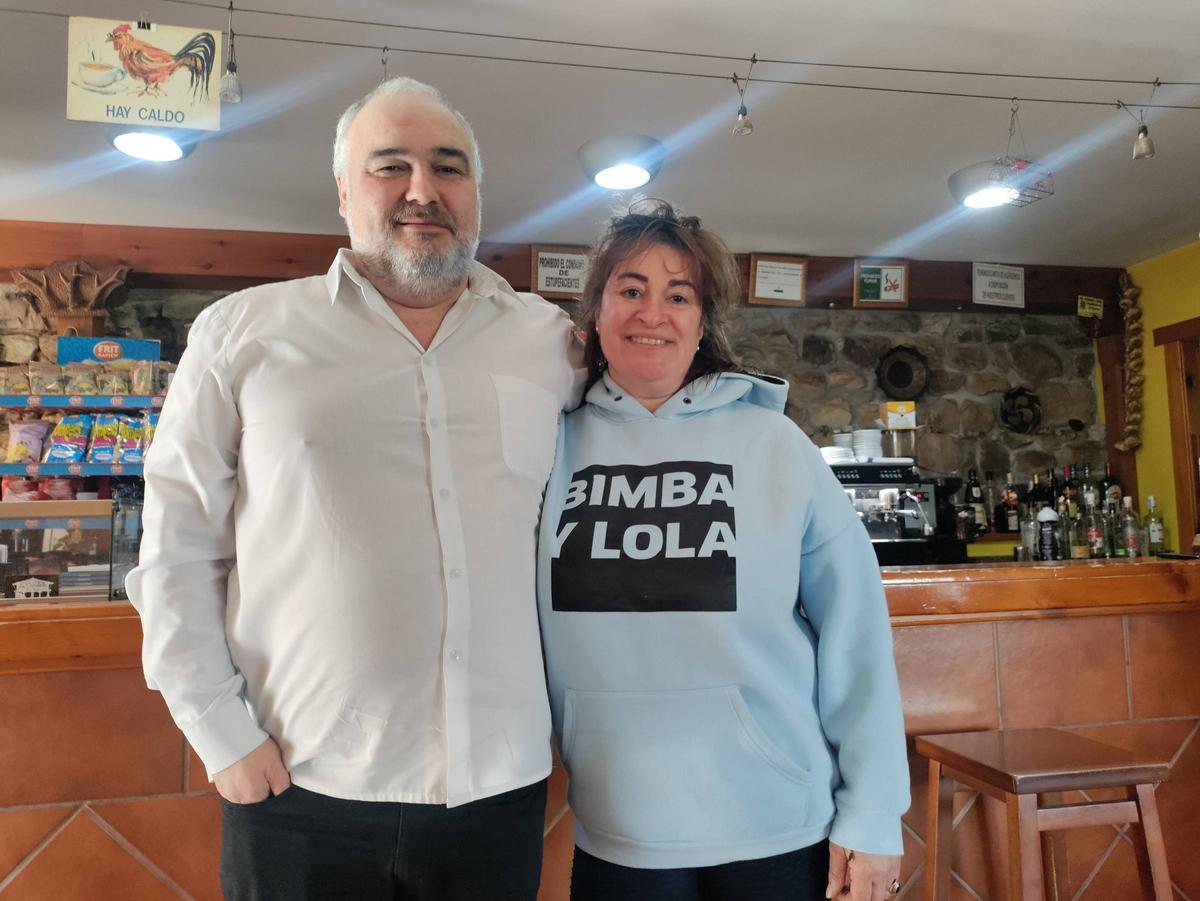Cristina Corteguera y Valentín González en La Corralada.