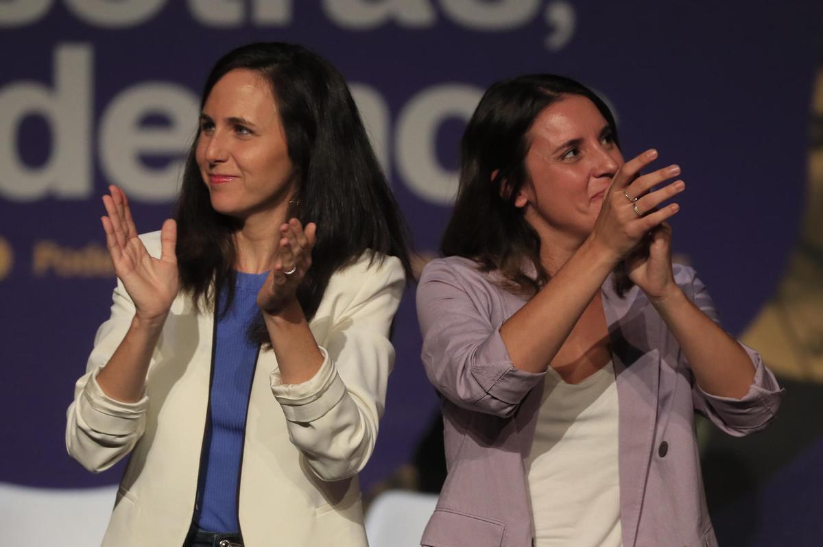 Ione Belarra e Irene Montero este sábado en el acto del Círculo de Bellas Artes. Ione Belarra e Irene Montero este sábado en el acto del Círculo de Bellas Artes.