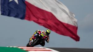 Joan Mir , durante la carrera sprint del sábado en el Circuito de las Americas