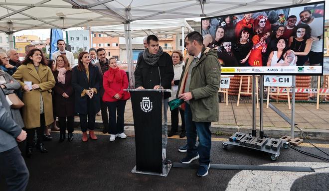 Colocación de la primera piedra del nuevo complejo residencial de Apanate
