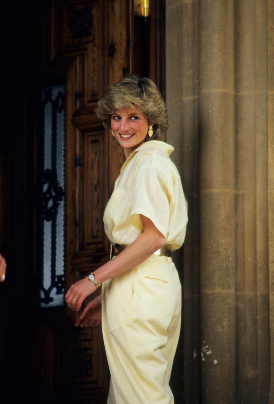 Lady Di durante su visita a España en 1987