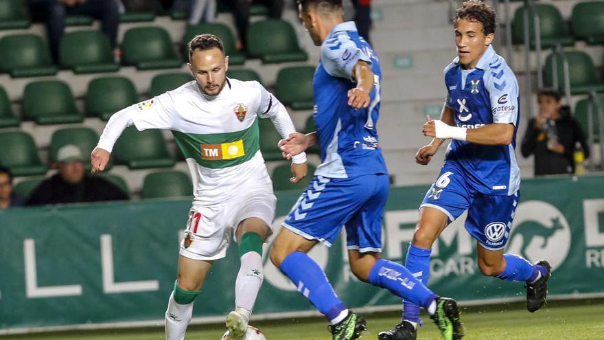 Iván Sánchez, durante el partido contra el Tenerife