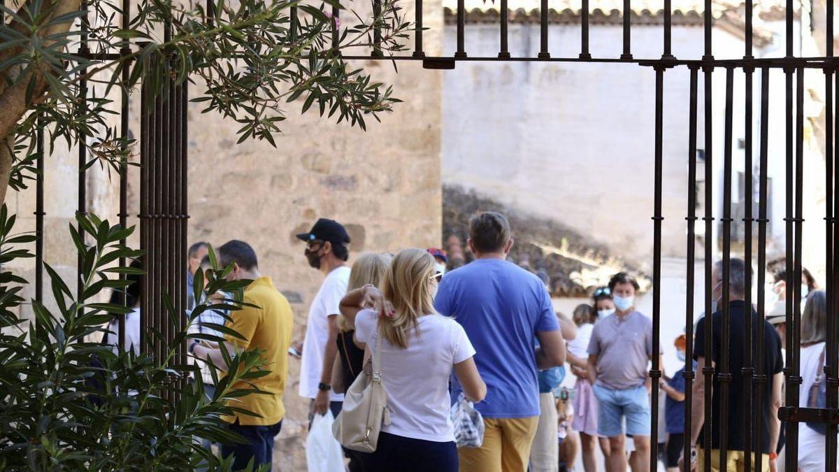 Turistas en Cáceres.