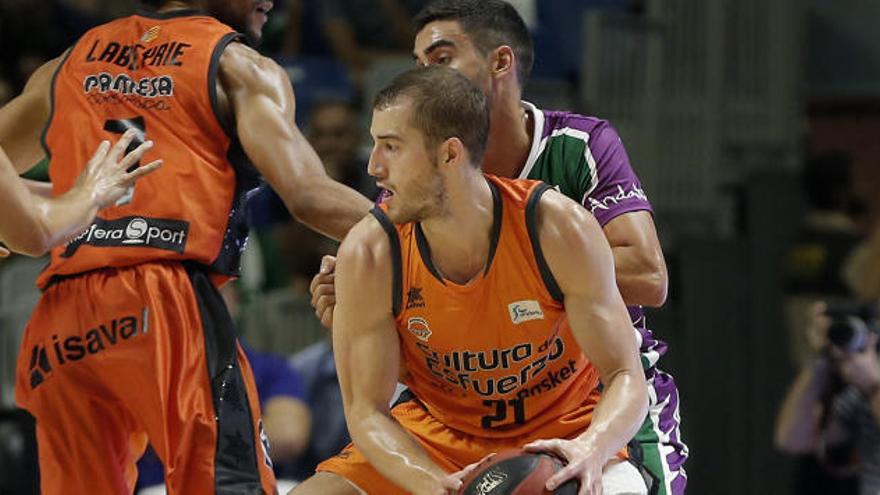 Matt Thomas, en el choque ante el Unicaja.