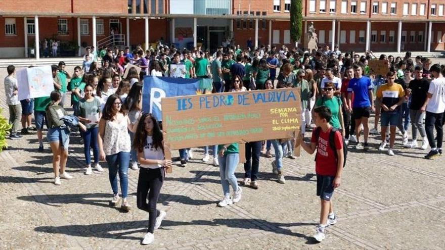 Los alumnos marchan en defensa del planeta