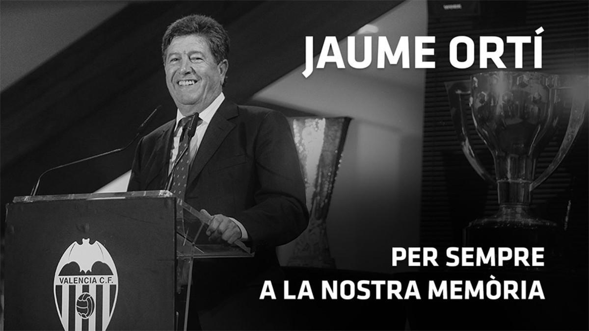 Jaume Ortí ha fallecido a los 70 años de edad
