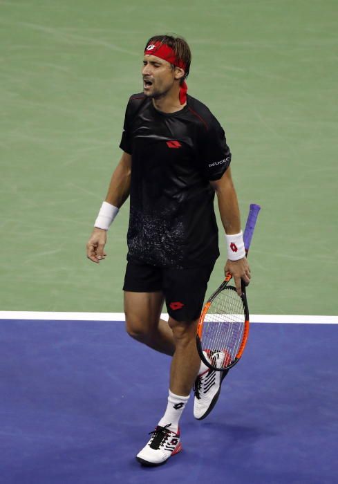 Las imágenes del último partido de David Ferrer en un Grand Slam
