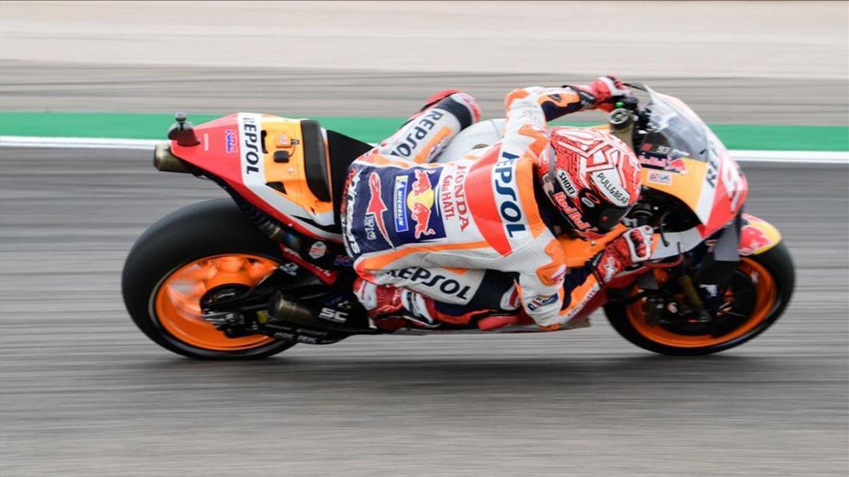 Marc Márquez durante una de sus carreras