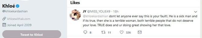 Khloé Kardashian da 'like' a un tuit que la apoya tras la segunda infidelidad de Tristan