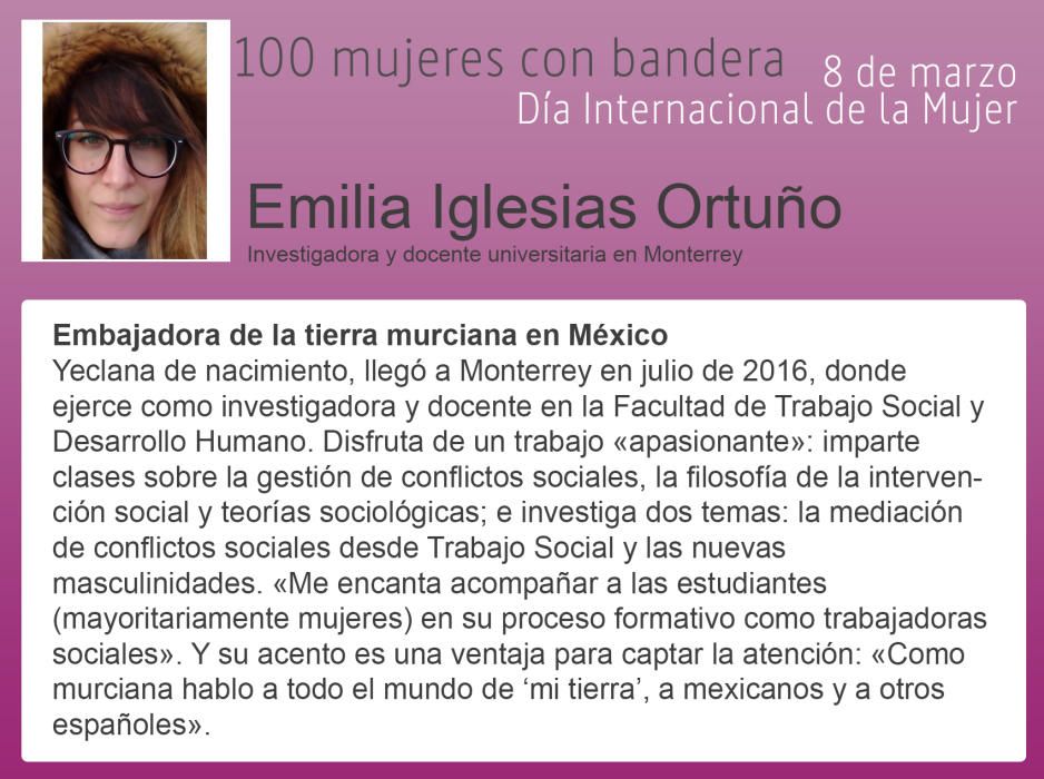 100 mujeres con bandera