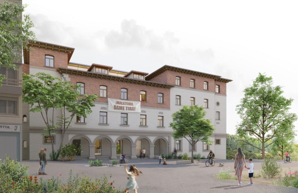 Recreación de cómo quedará el edificio de La Malatería.