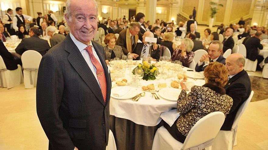 José Antonio Quiroga Piñeyro, en el homenaje que se le tributó en 2010 al dejar la Cámara.