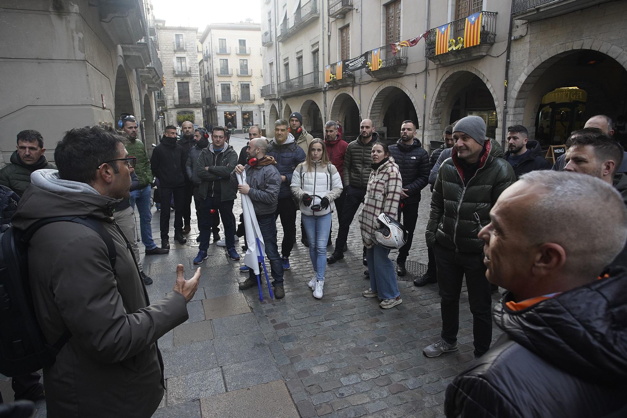 La Policia Municipal es torna a manifestar abans del ple de Girona