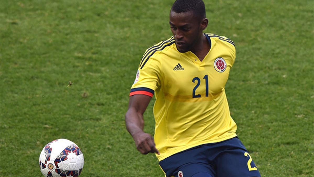 Jackson Martínez en un momento del Argentina-Colombia de la Copa América 2015