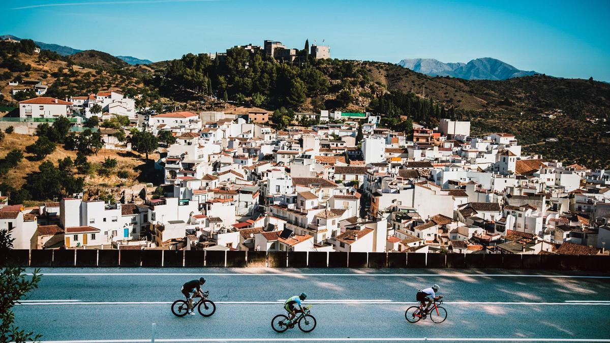 Parte del recorrido del segmento de bicicleta del IM Marbella 70.3