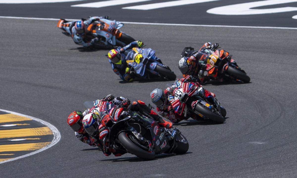 La carrera en el circuito de Mugello de MotoGP.